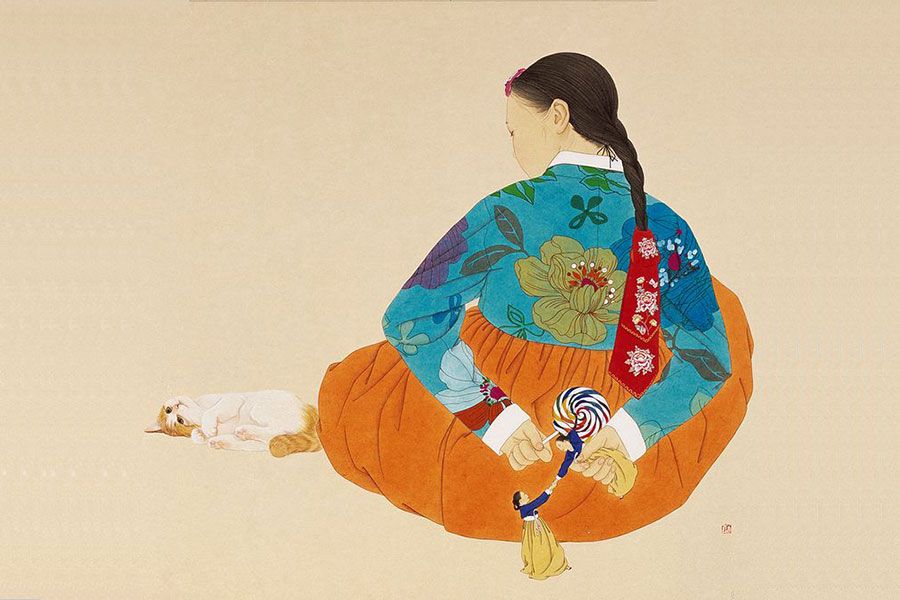 illustration relaxation coréenne